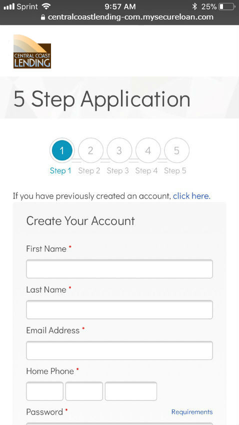 Iphone-Create-Your-Account-Online-Central-Coast-Lending